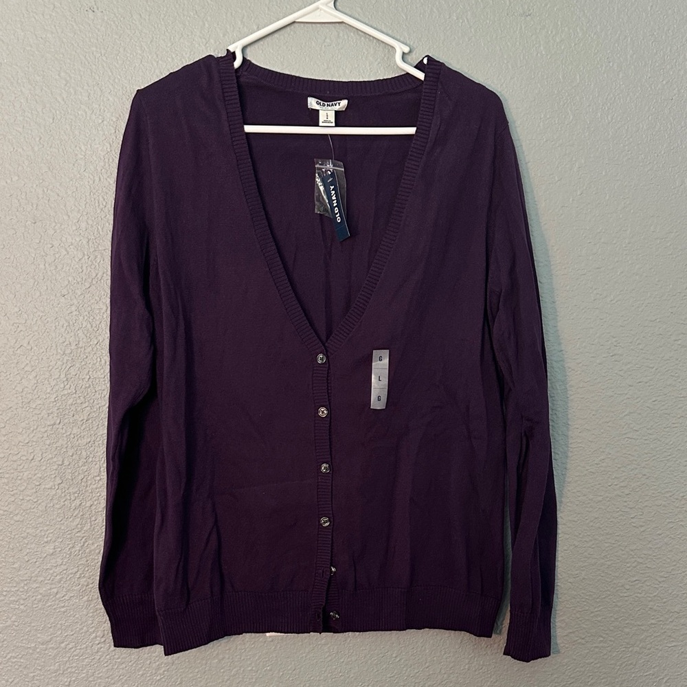 Old Navy Dark Purple Cardigan